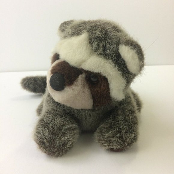 Douglas Cuddle Toys Raccoon Plush 10" Stuffed Animal Toy Realistic Laying Toy - Picture 2 of 9